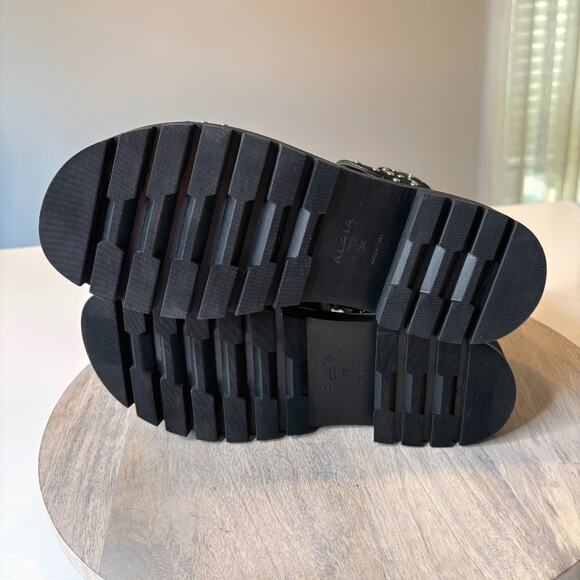 Alaia Paris Black Studded Suede Gladiator Sandals EU 38 US Sz 8 Designer Shoes - Picture 9 of 10